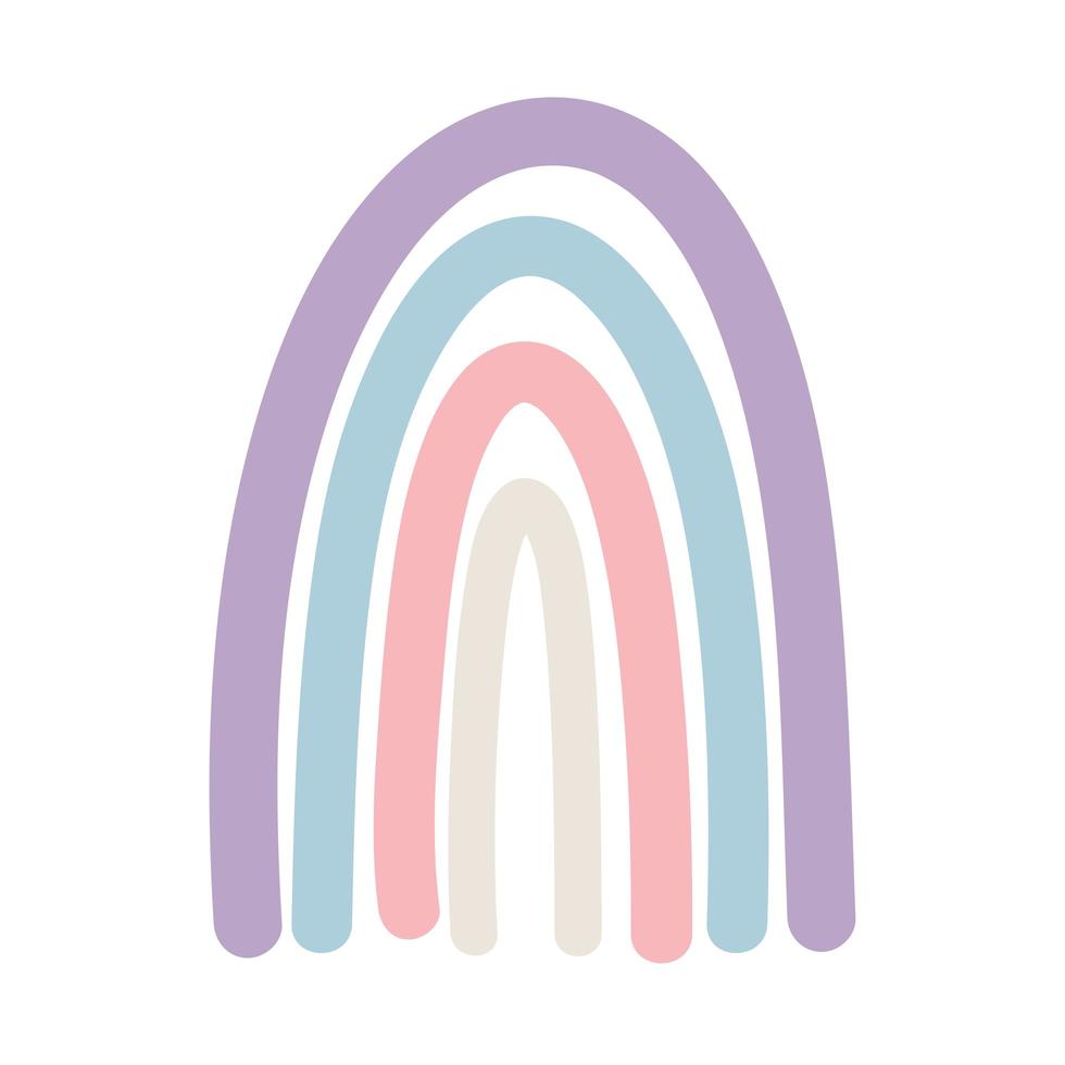 arcoiris icono plano vector