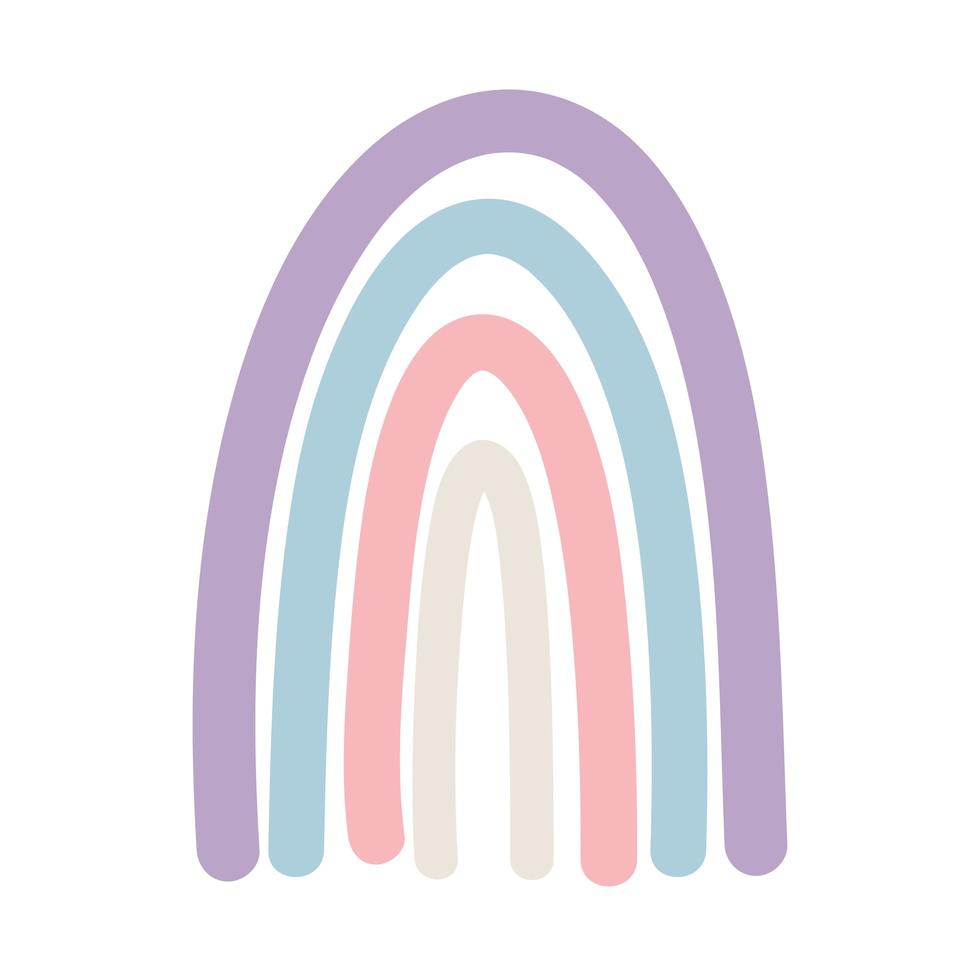 rainbow flat icon vector