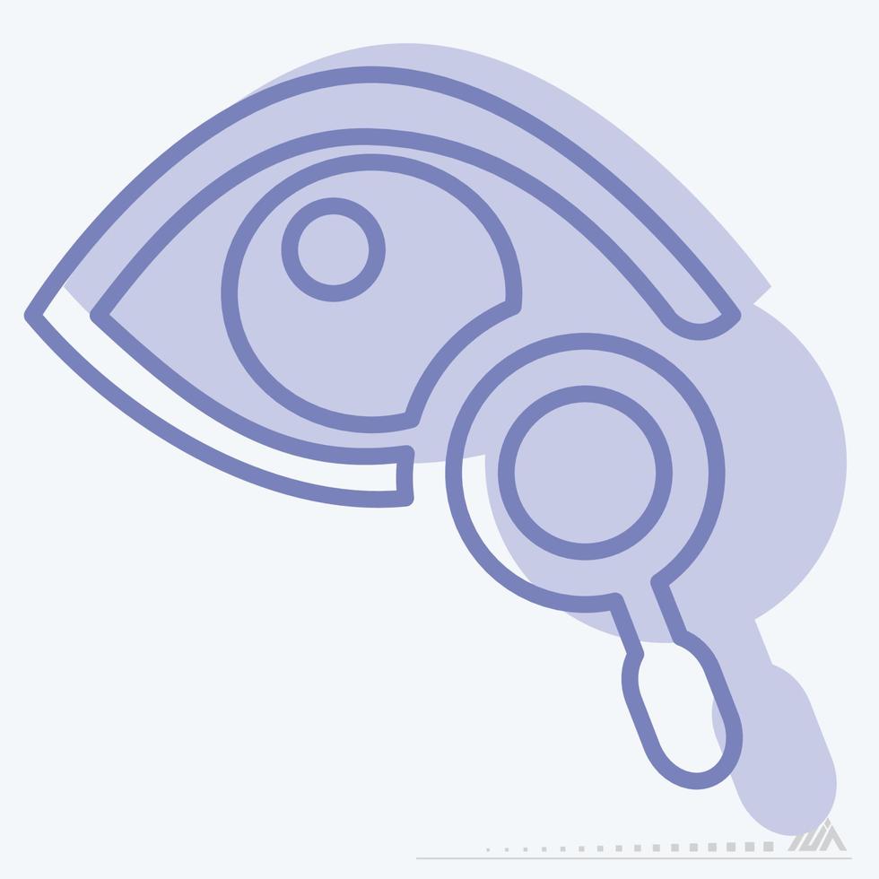 Icon Vector of Eye Exam 5 - Two Tone Style