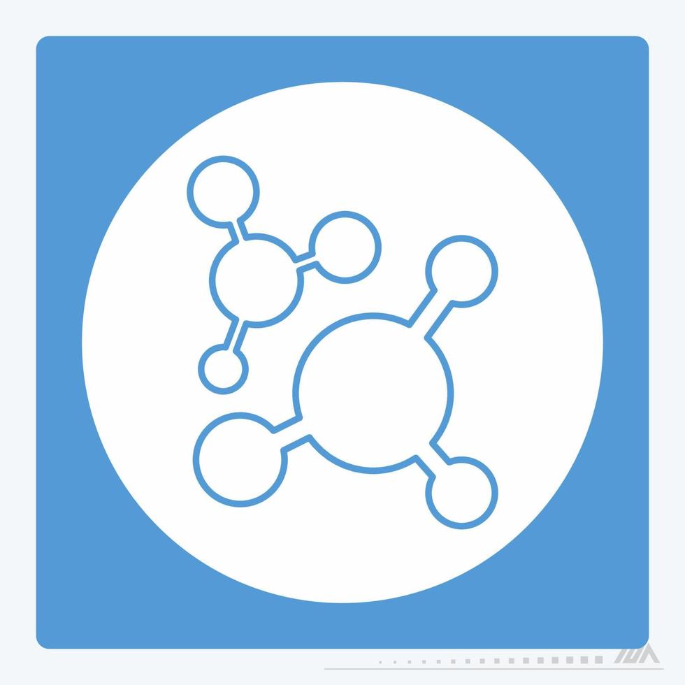 Icon Vector of Molecule 2 - White Moon Style