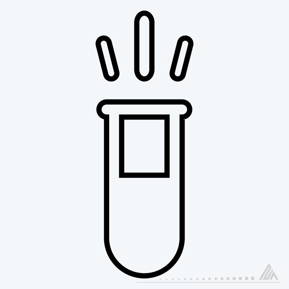 Icon Vector of Vials 5 - Line Style