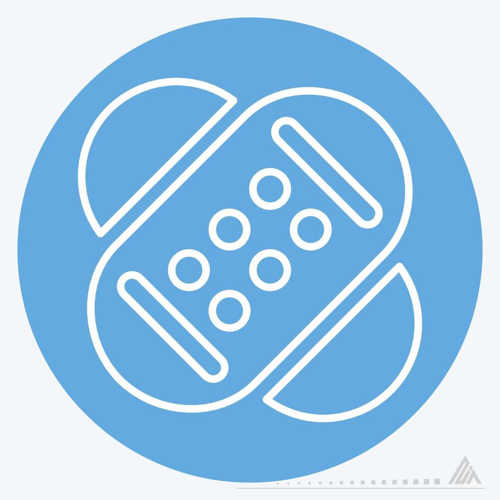 Icon Vector of Adhesive Plaster 2 - Blue Eyes Style