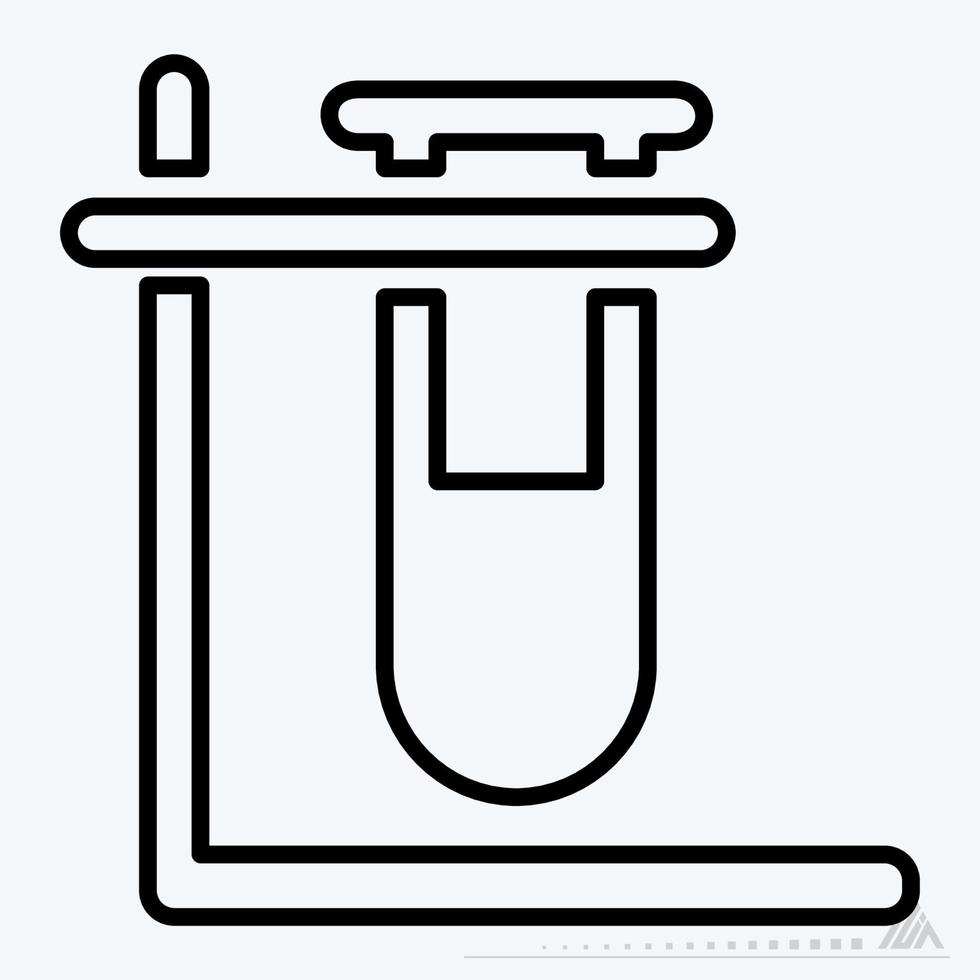 Icon Vector of Vials 4 - Line Style