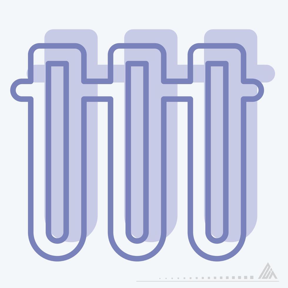 Icon Vector of Vials 2 - Two Tone Style