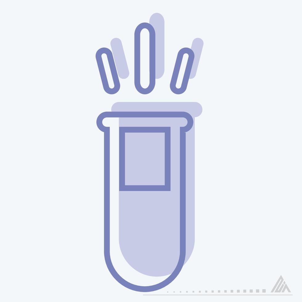 Icon Vector of Vials 5 - Two Tone Style