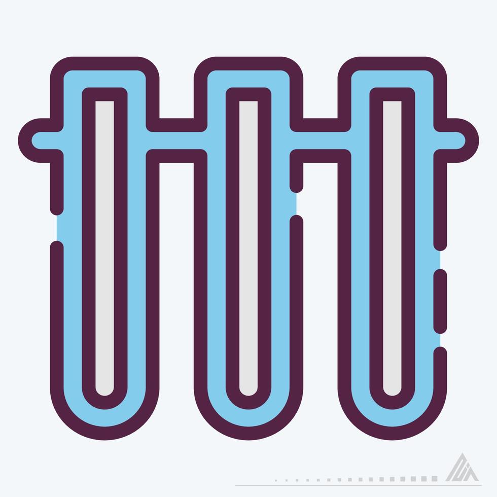 Icon Vector of Vials 2 - Line Cut Style