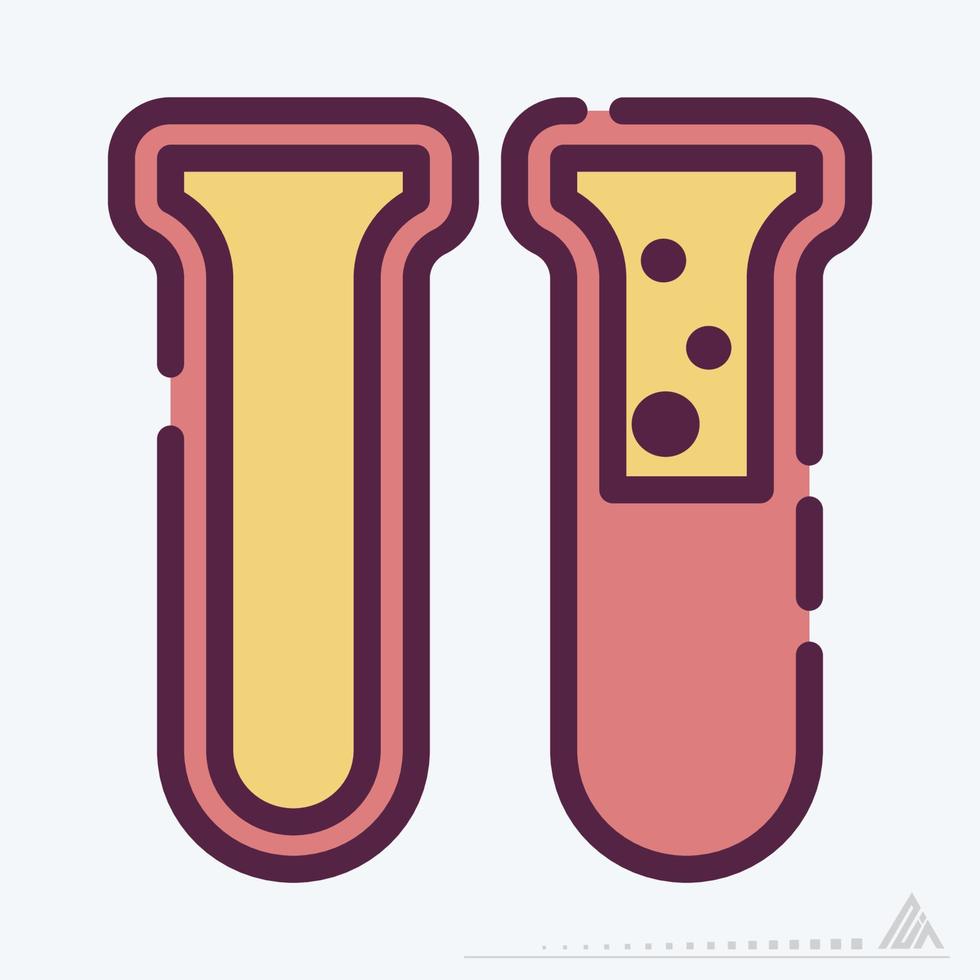 Icon Vector of Vials 3 - Line Cut Style
