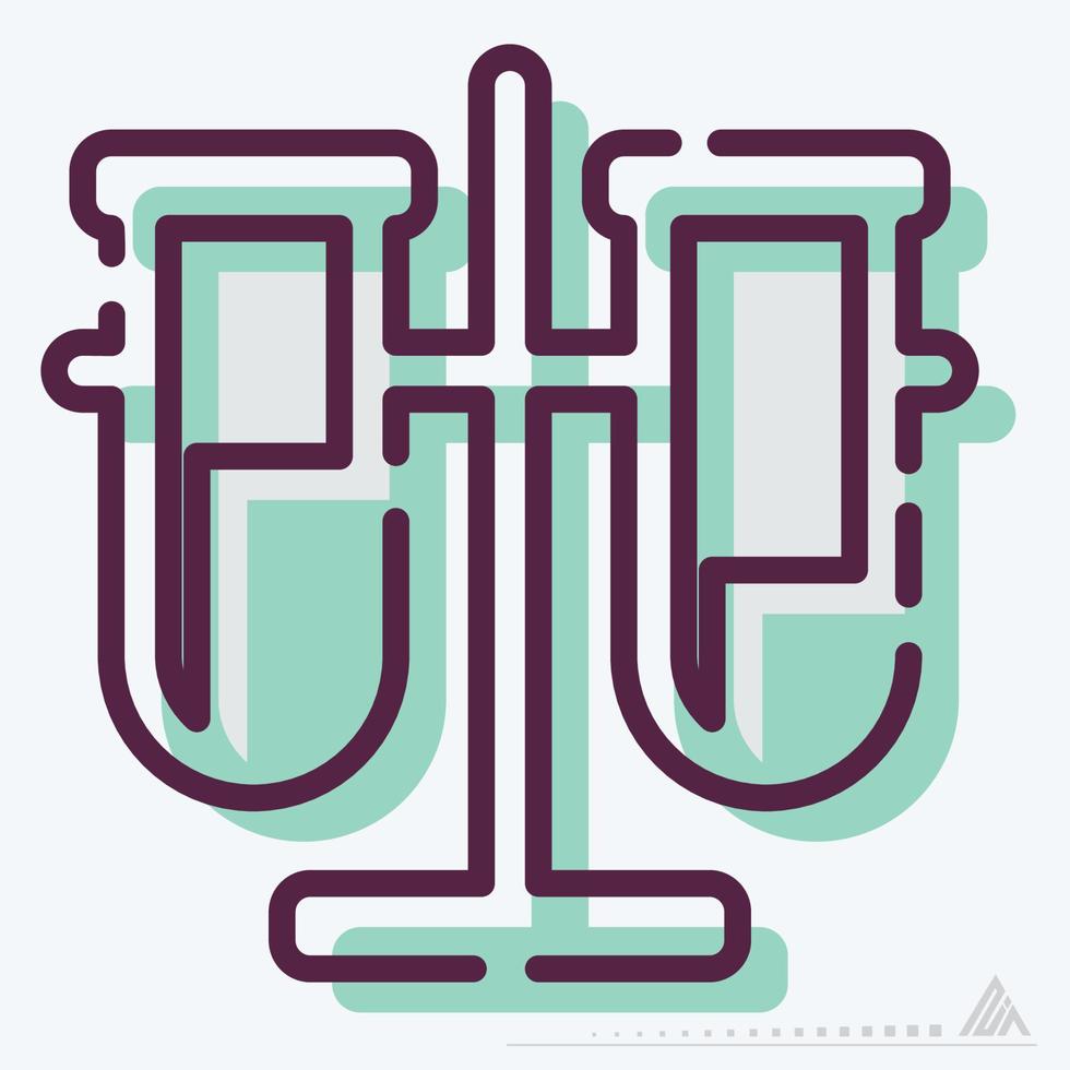 Icon Vector of Vials - MBE Style