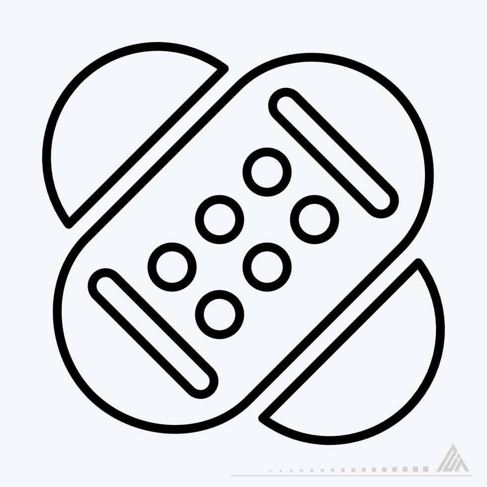 Icon Vector of Adhesive Plaster 2 - Line Style