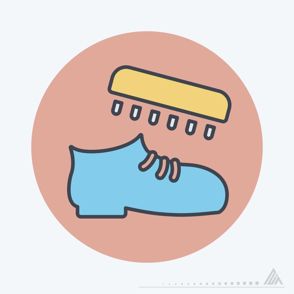 Vector Graphic of Shoe Polishing - Color Mate Style 3702843 Vector Art ...