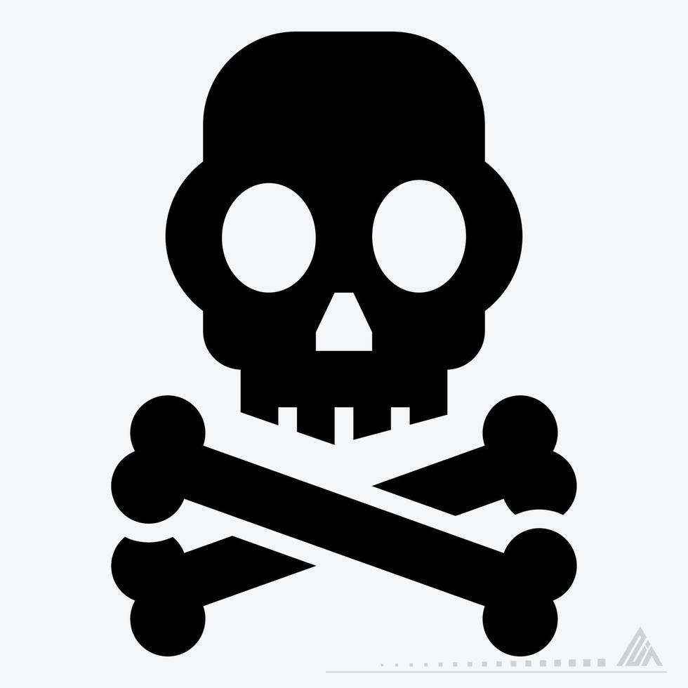 Icon Vector of Radiation - Glyph Style