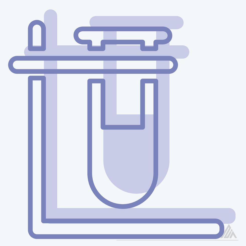 Icon Vector of Vials 4 - Two Tone Style