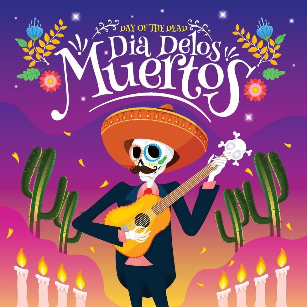 Dia de Los Muertos Celebration vector