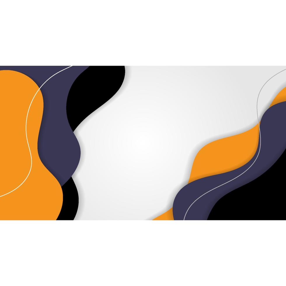 vector de banner de fondo abstracto de diseño moderno líquido