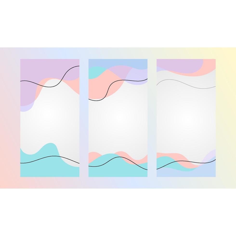 set abstract banner background vector