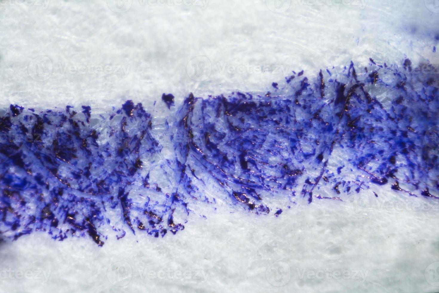 Dripping blue Ink on Paper under the microscope 3703089 Stock Photo at