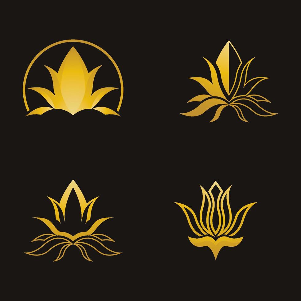 Lotuslogo icon set vector