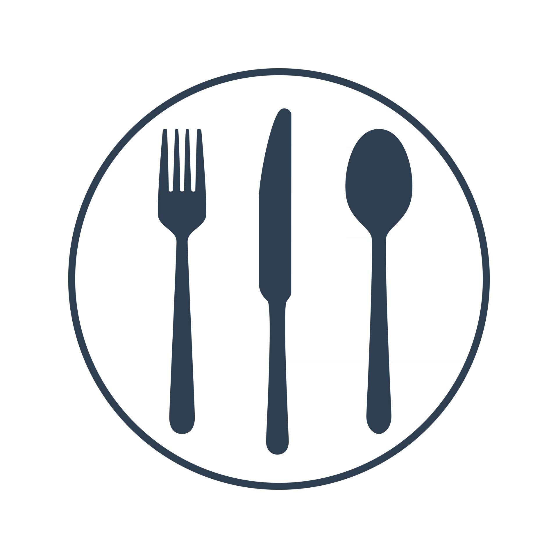Fork Knife and Spoon - symbols of cutlery on white background 3703131