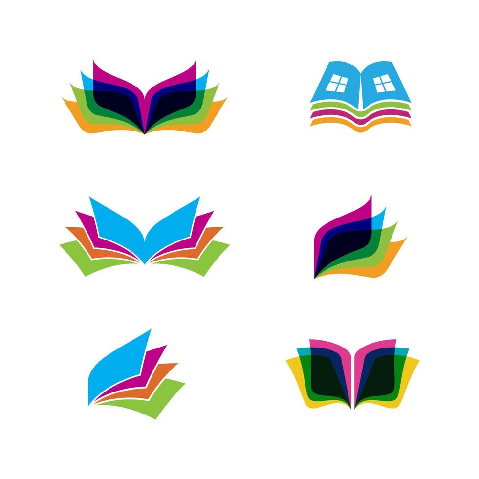 Ilustración de diseño de icono de vector de libro