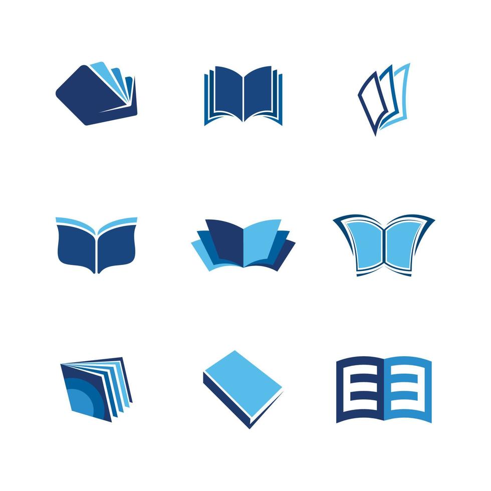 Ilustración de diseño de icono de vector de libro