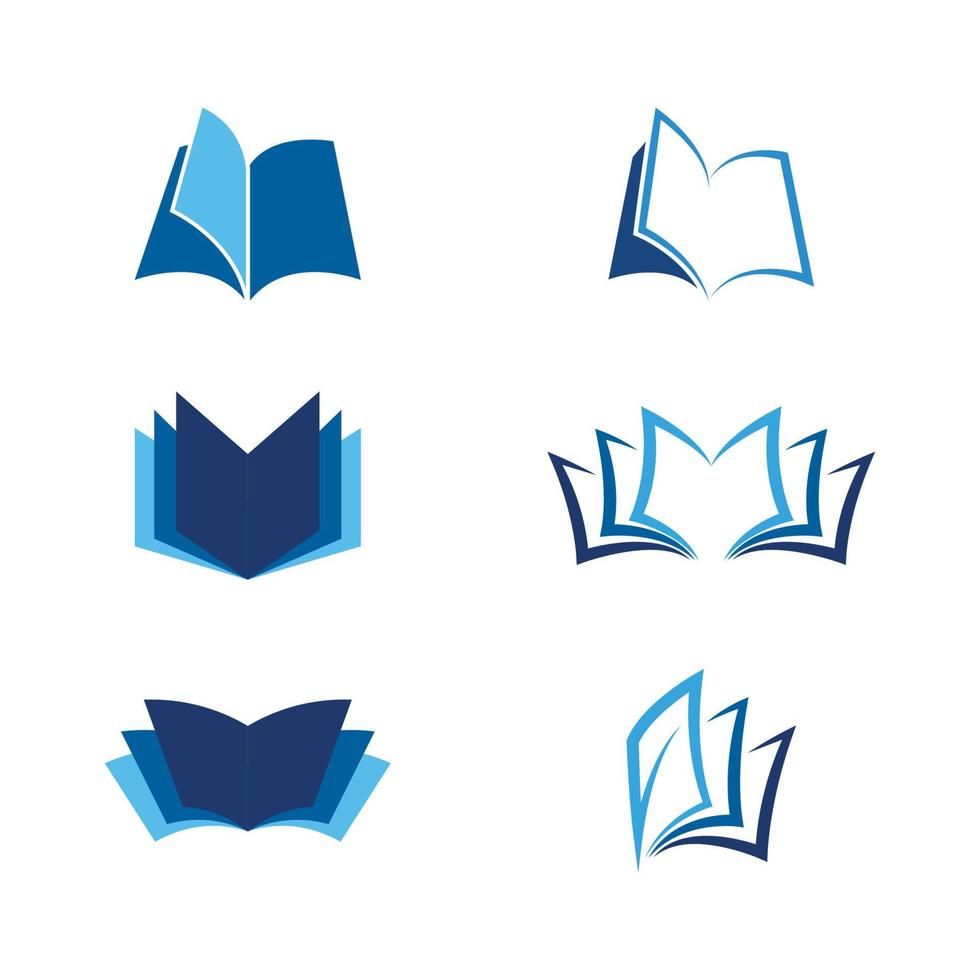 Ilustración de diseño de icono de vector de libro