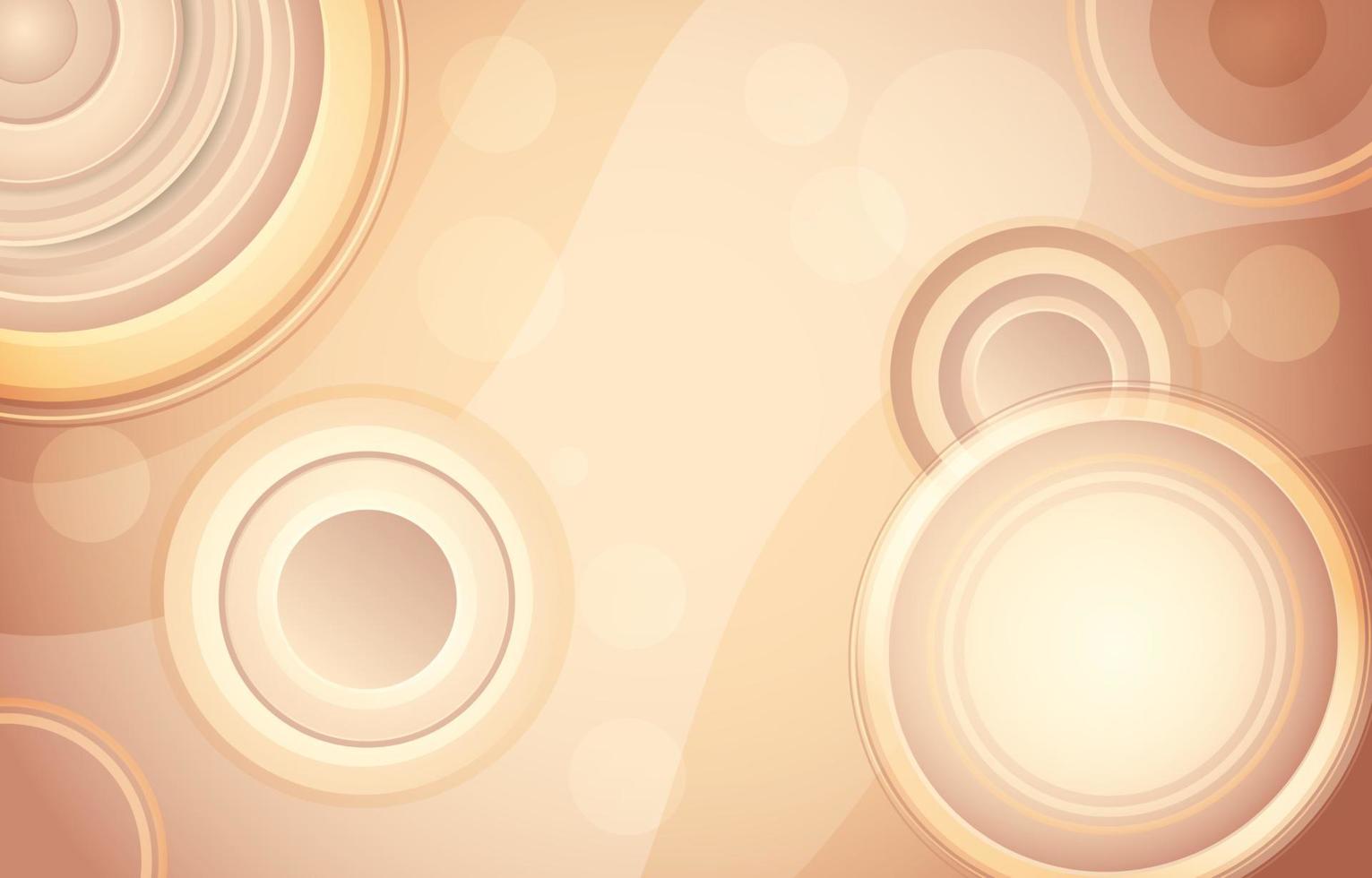 Circle Flow Luxury Beige Background vector