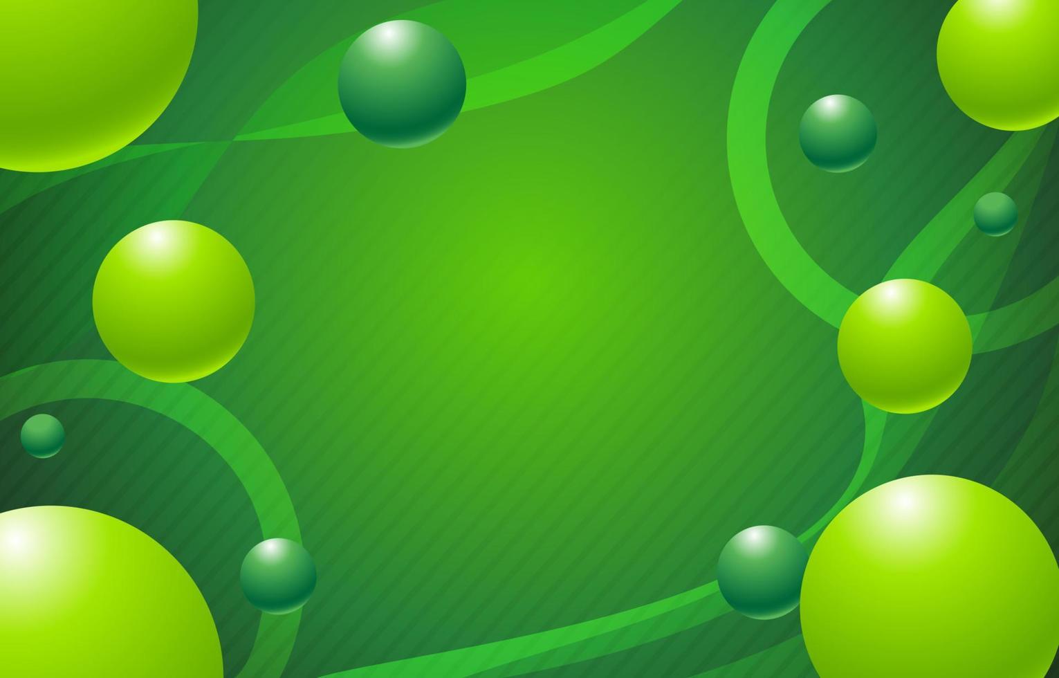 Bubbly Fresh Green Simple Background vector