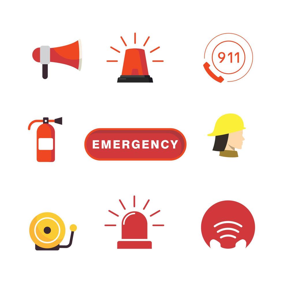 Diseño de icono de vector de emergencia 911