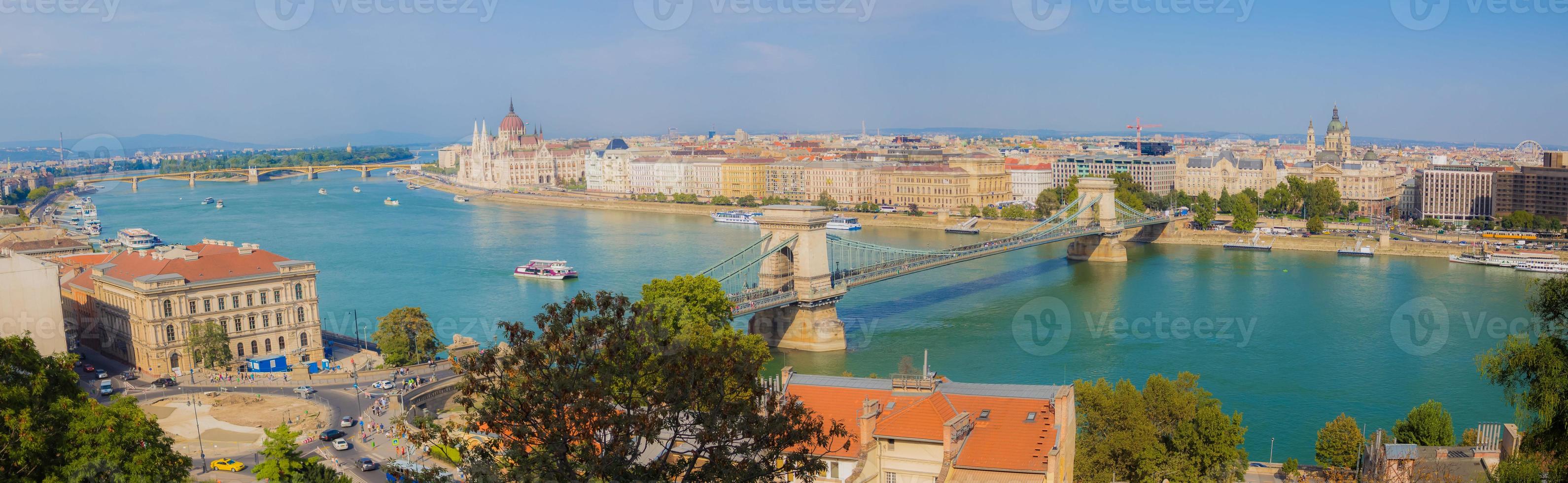 Panorama of the city of Budapest, Hungary photo