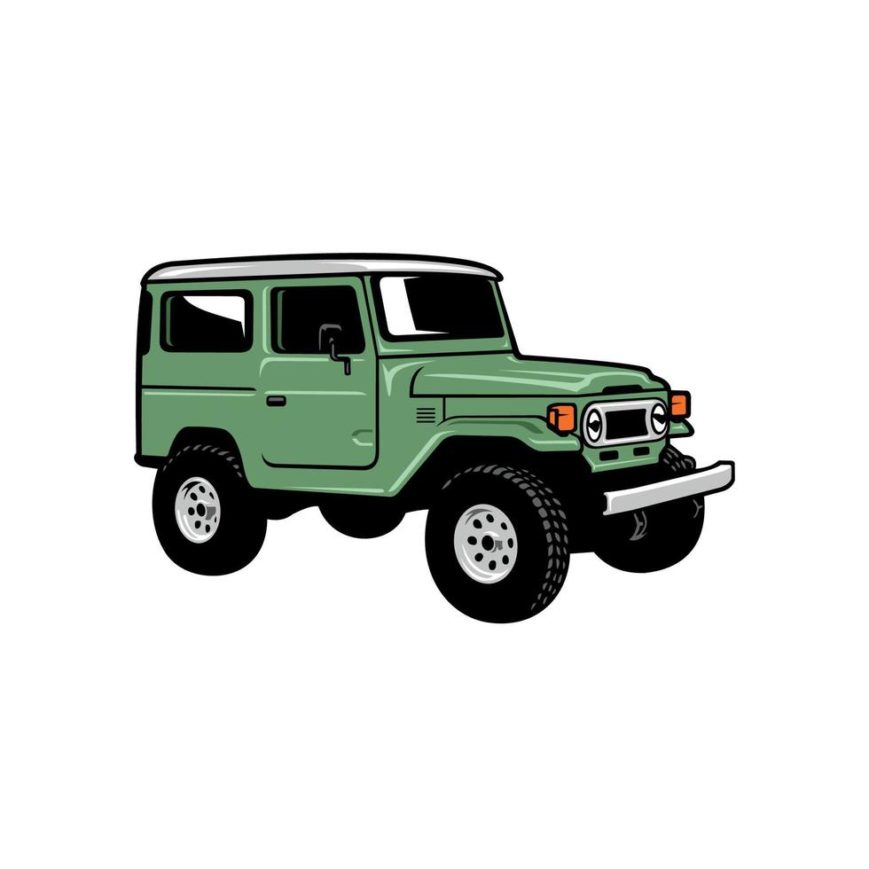 off road vehicle for illustration or logo design vector