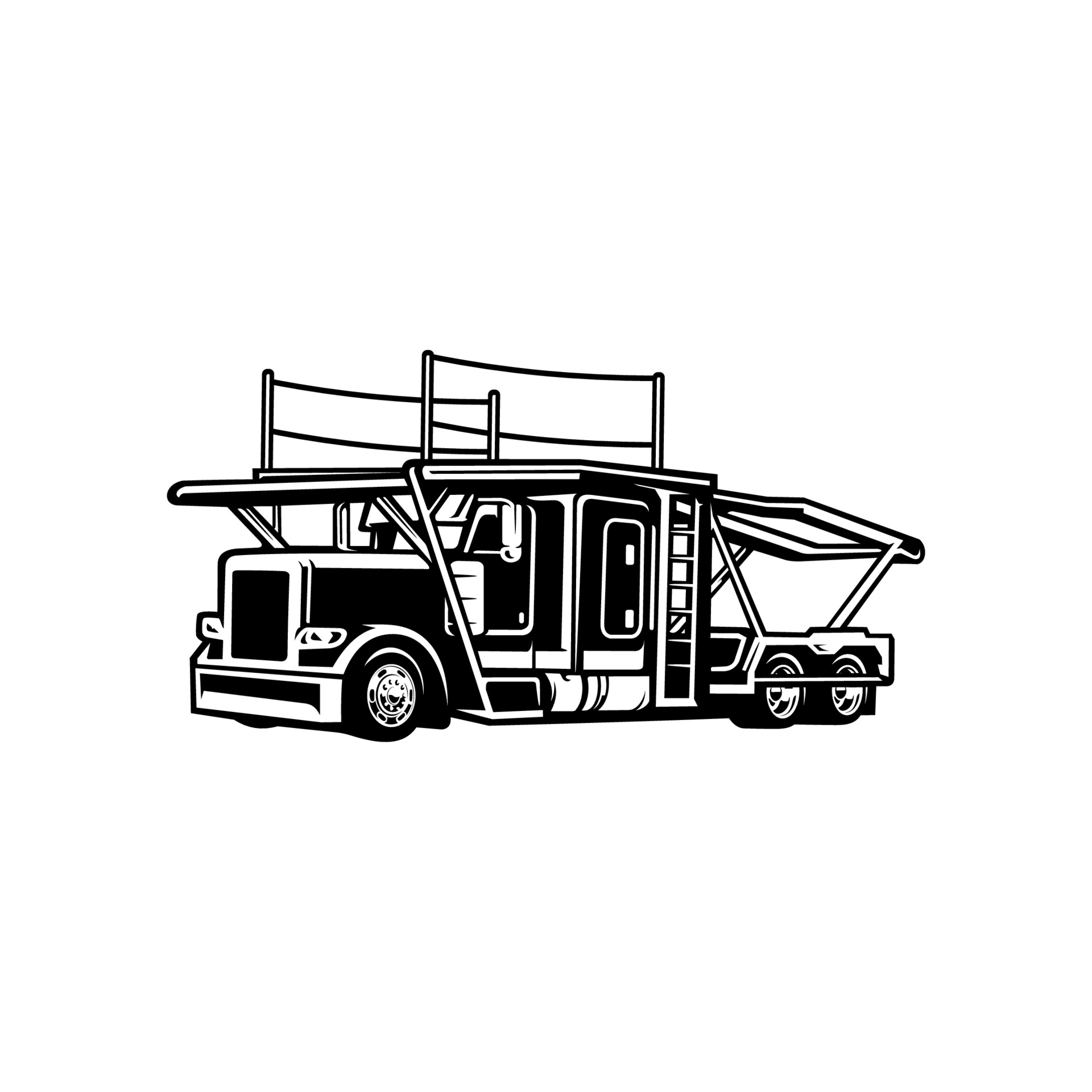 Car Carrier Coloring Pages