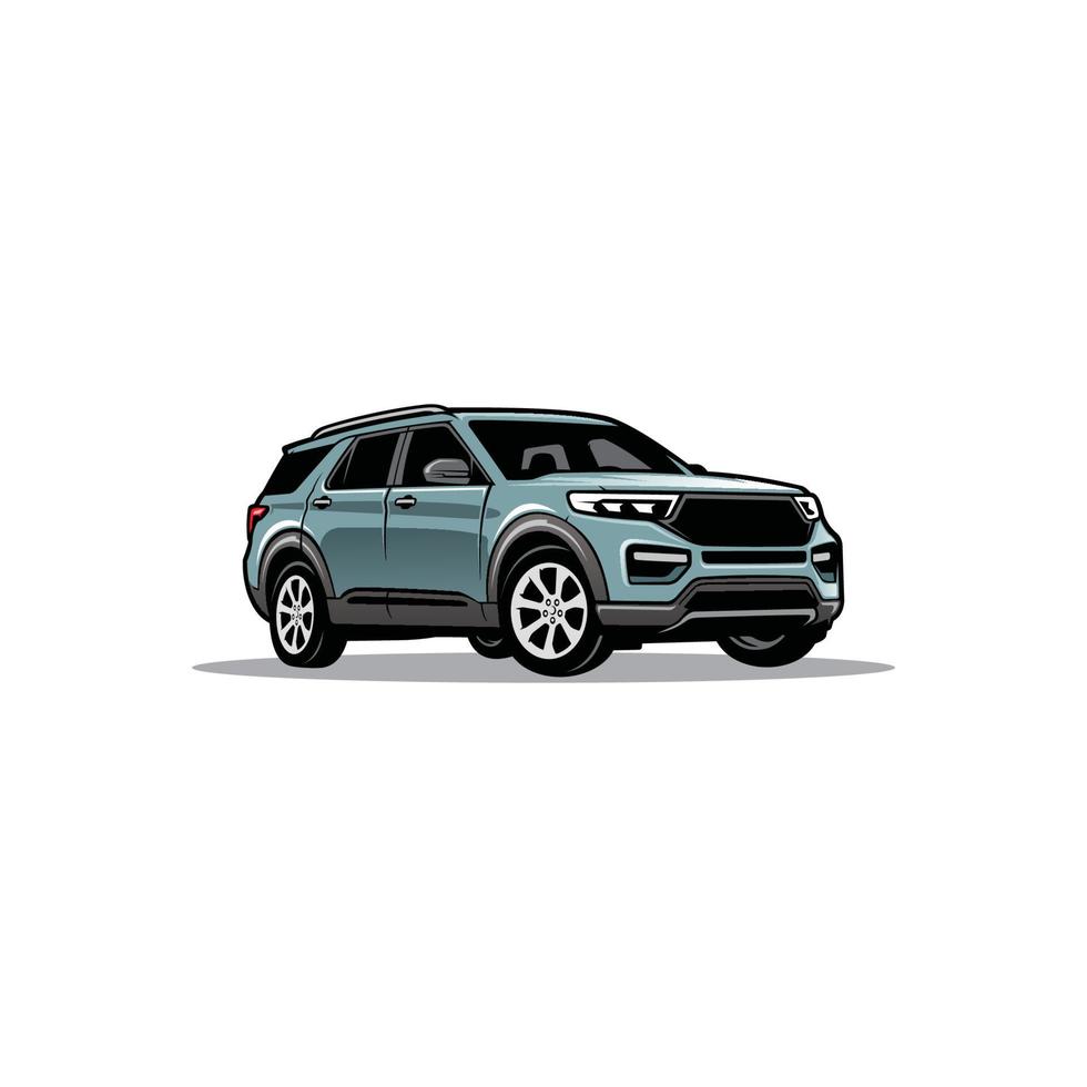 adventure SUV car isolated vector