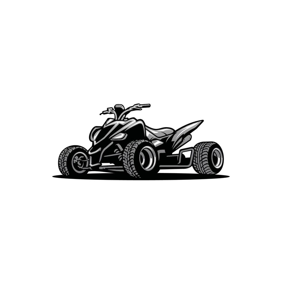 utv - atv - buggy quad bike gráficos vectoriales vector