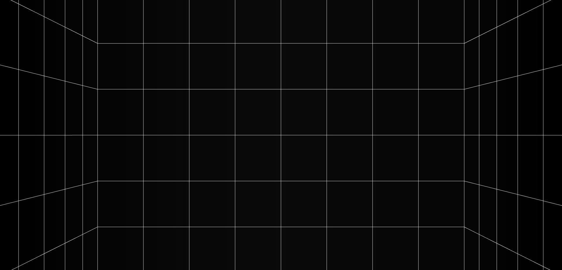 The gray grid line wireframe background above slits with the white