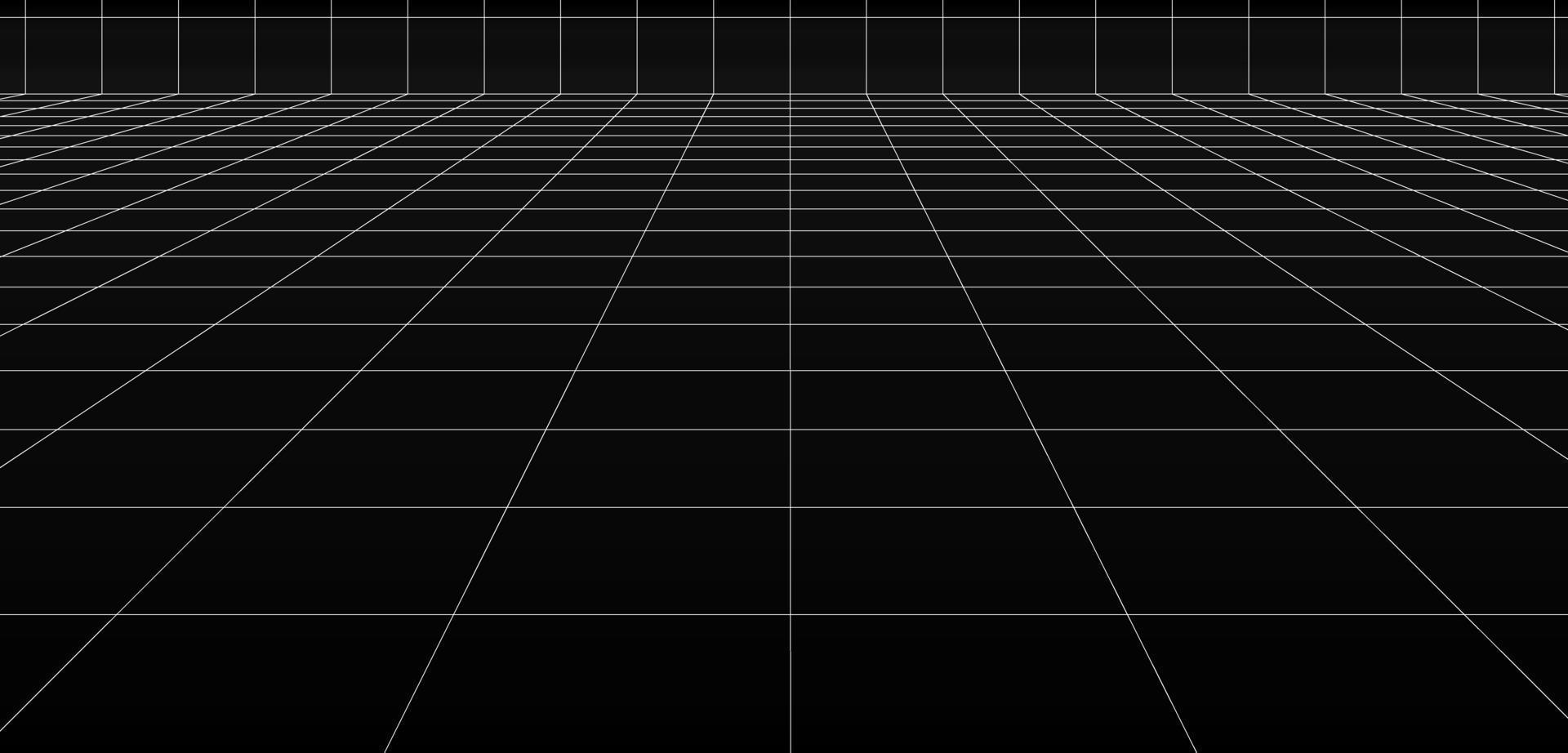 The digital floor background surface side black-and-white side of the lattice surface line vector