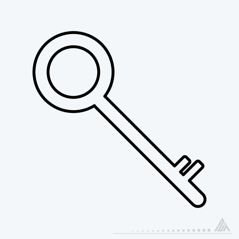 Vector Graphic of Key - Line Style