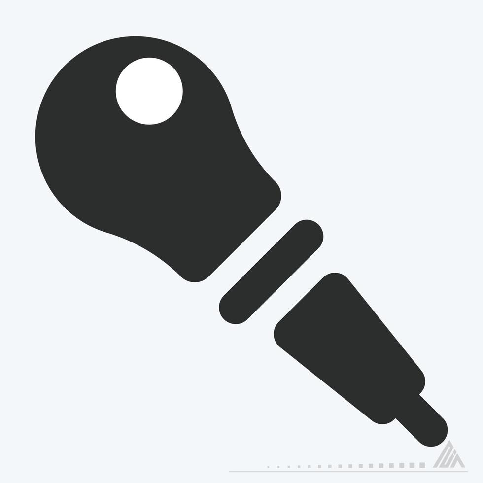 Icon Vector of Eyedropper - Glyph Style