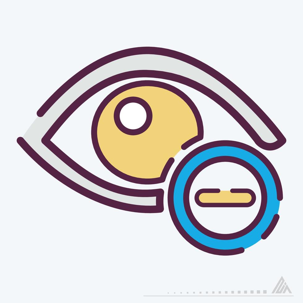 Icon Vector of Eye Exam 3 - Line Cut Style