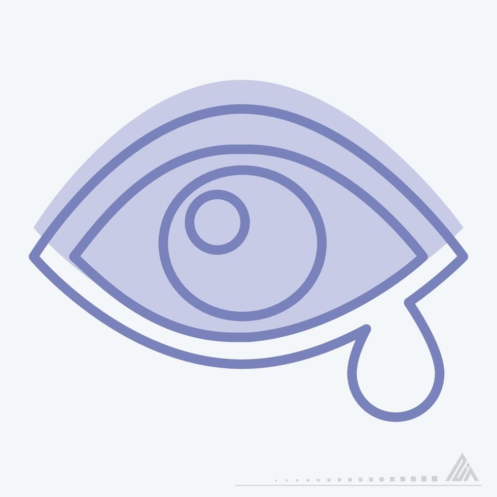 Icon Vector of Eye Exam 4 - Two Tone Style
