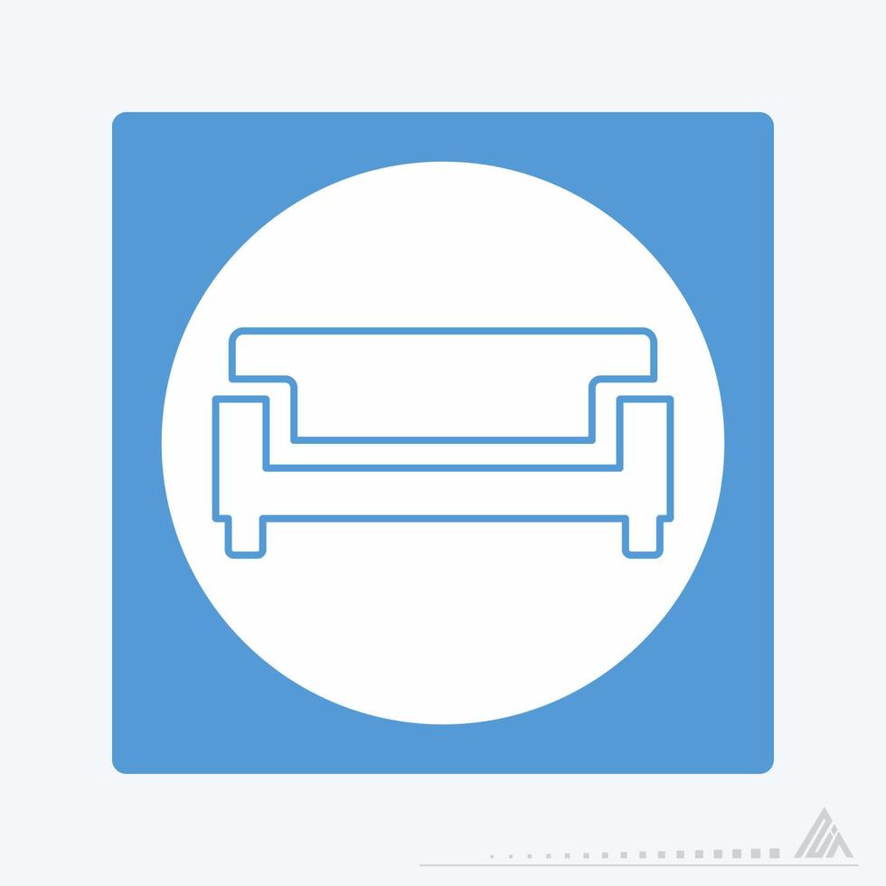 Vector Graphic of Two Seats - White Moon Style