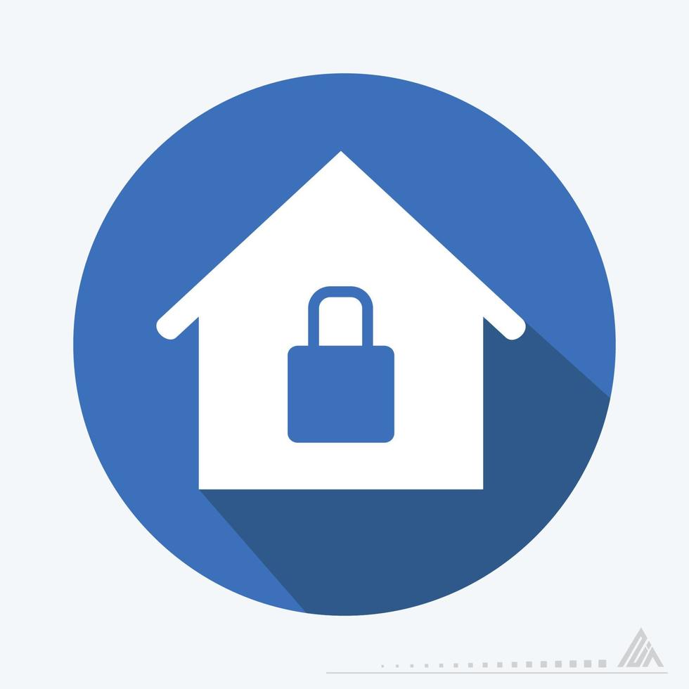 Vector Graphic of Secure House - Flat Style