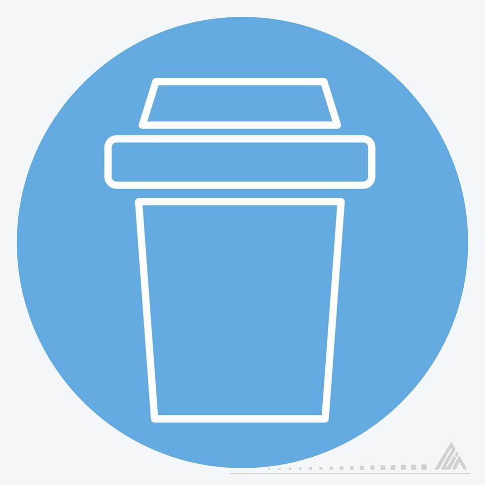 Icon Vector of Tea - Blue Eyes Style