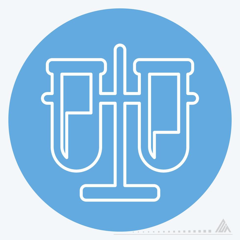 Icon Vector of Vials - Blue Eyes Style