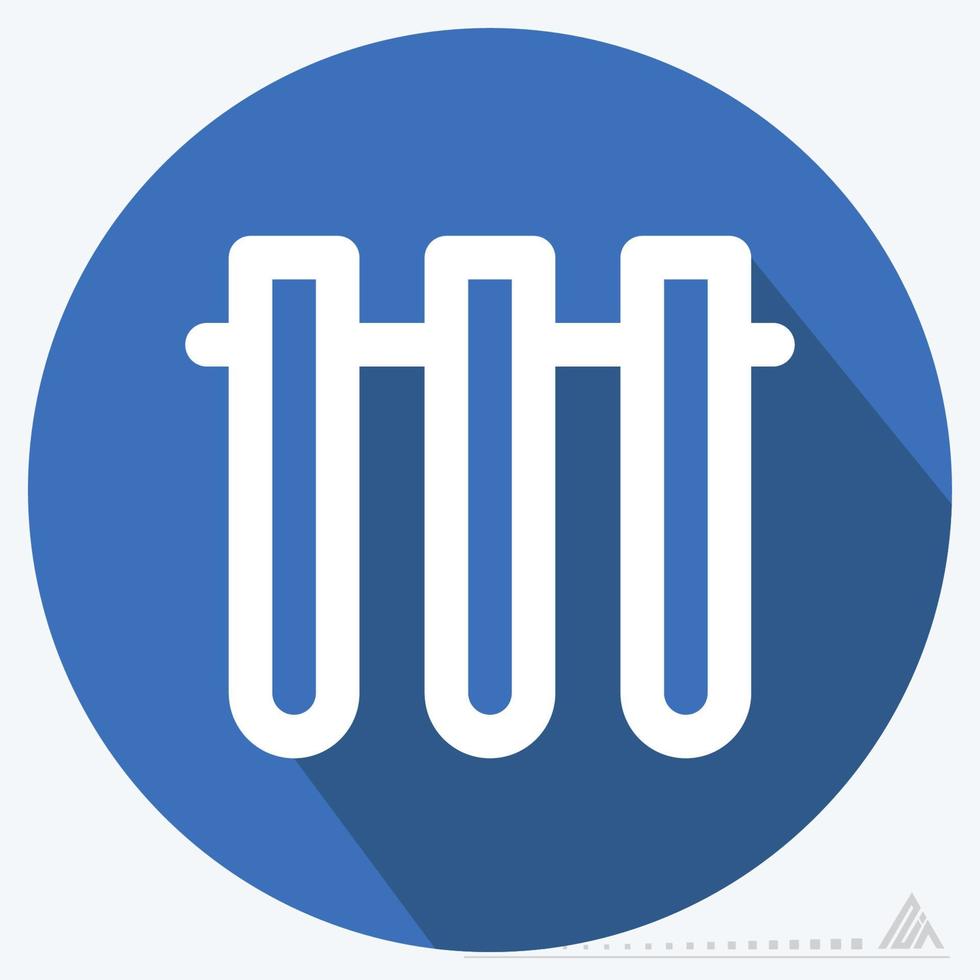 Icon Vector of Vials 2 - Long Shadow Style