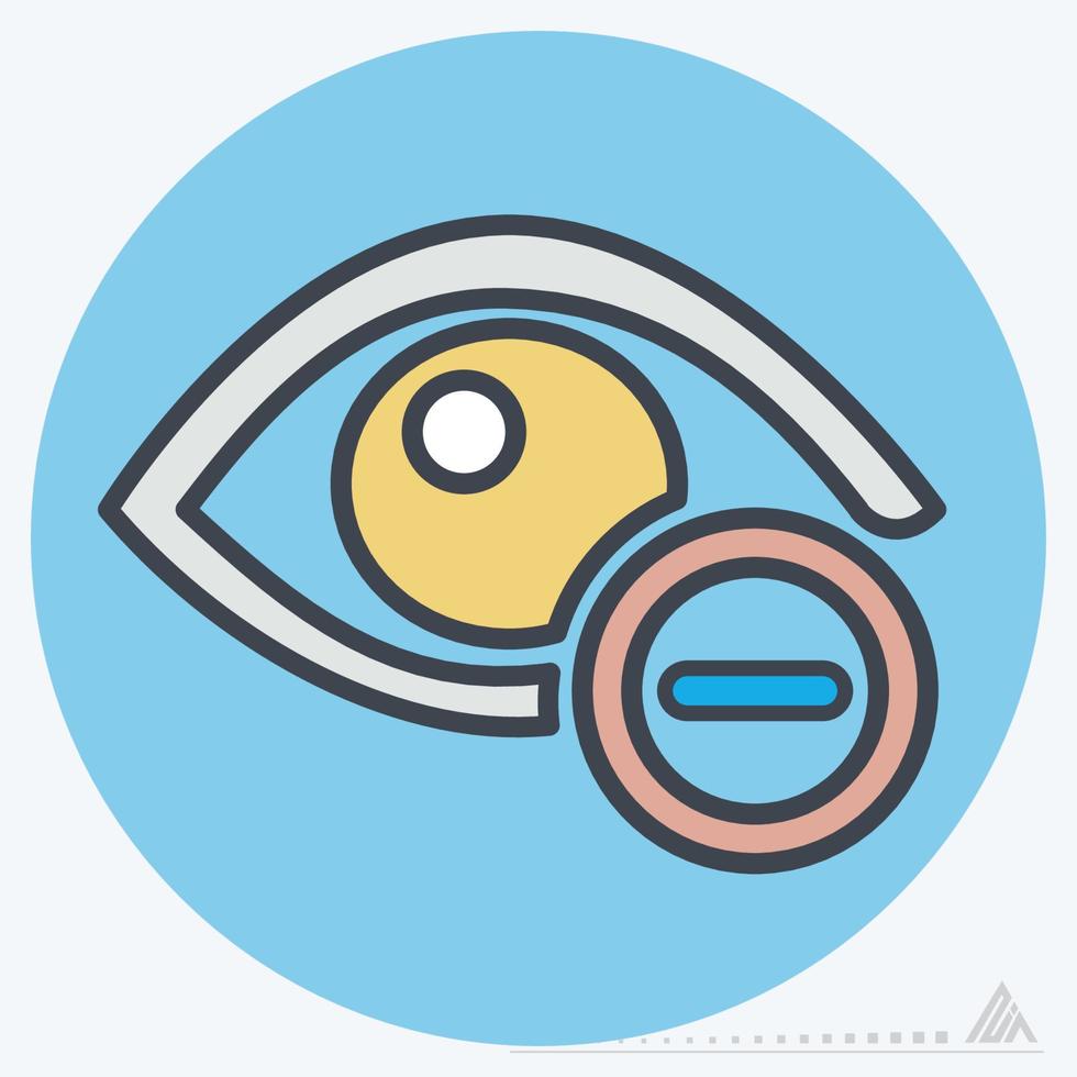Icon Vector of Eye Exam 3 - Color Mate Style