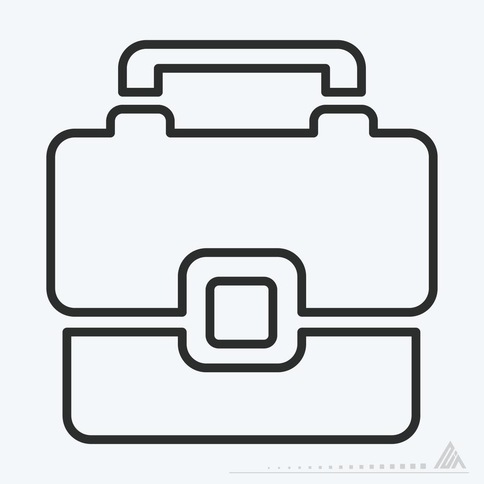 Icon Vector of Briefcase - Line Style