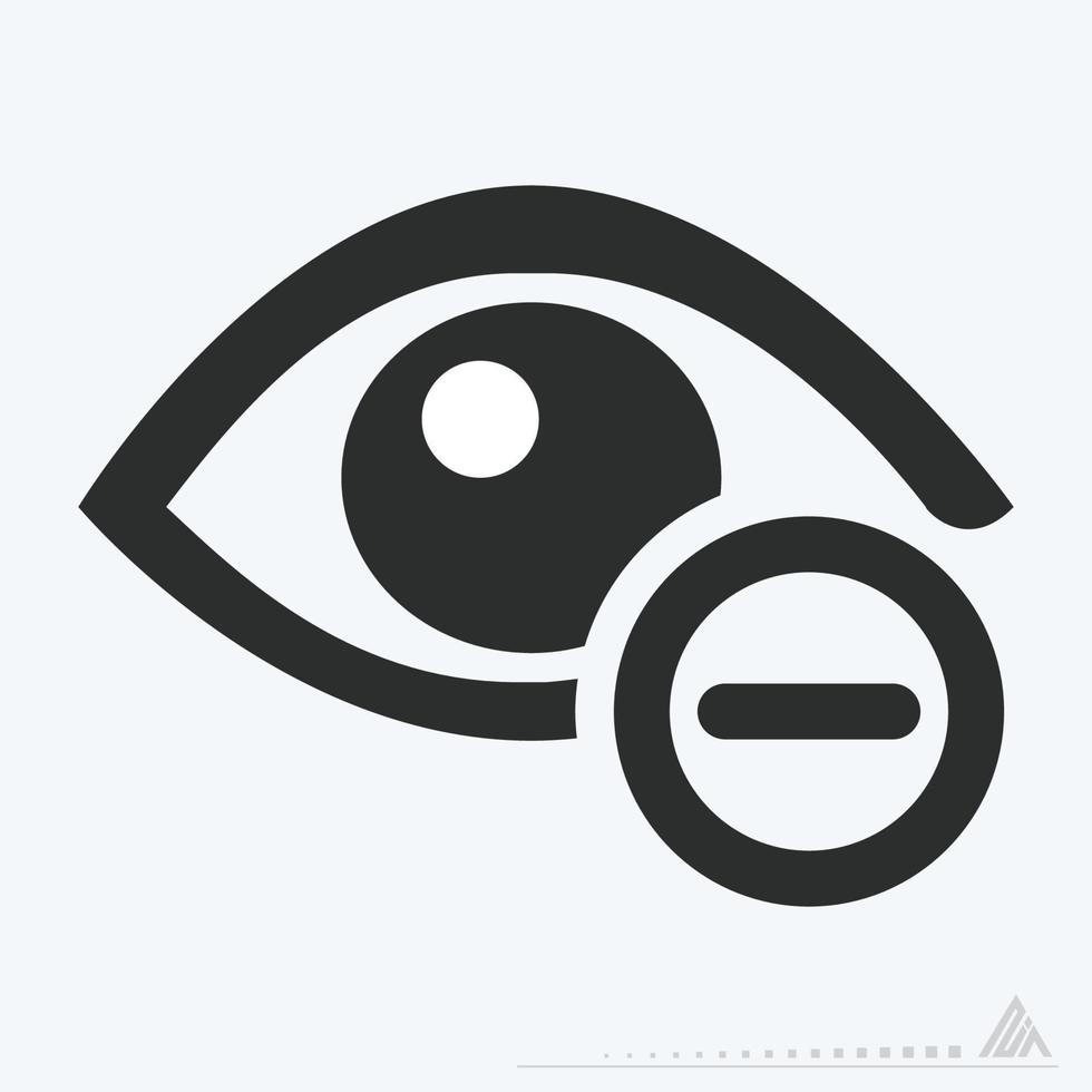 Icon Vector of Eye Exam 3 - Glyph Style