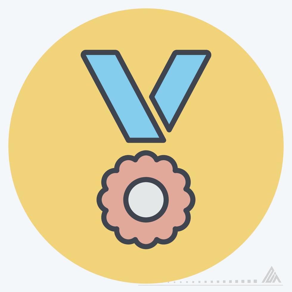 Icon Vector of Coin Awards - Color Mate Style