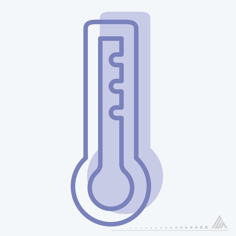 vector icono de temperatura - estilo de dos tonos