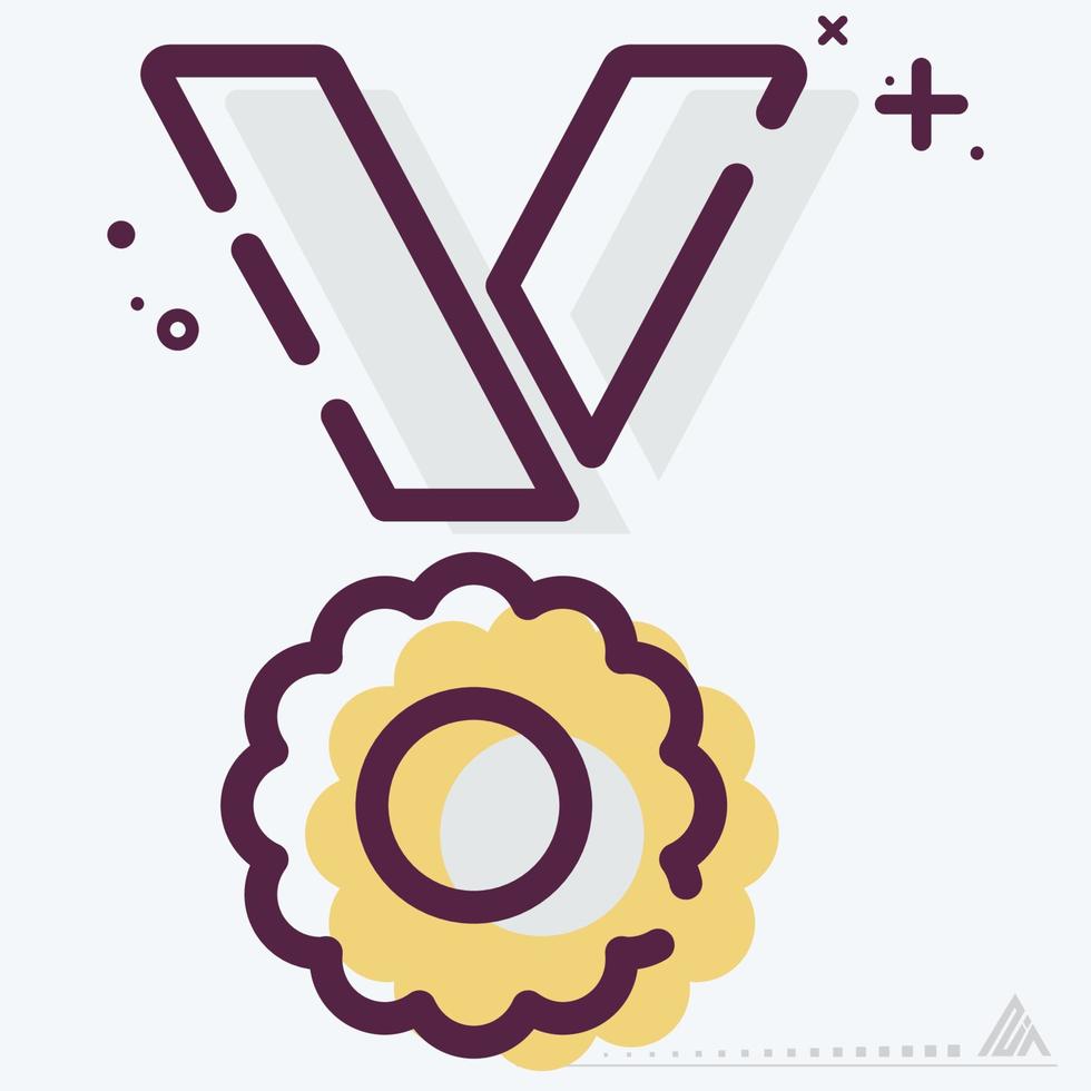 vector icono de premios de monedas - estilo mbe